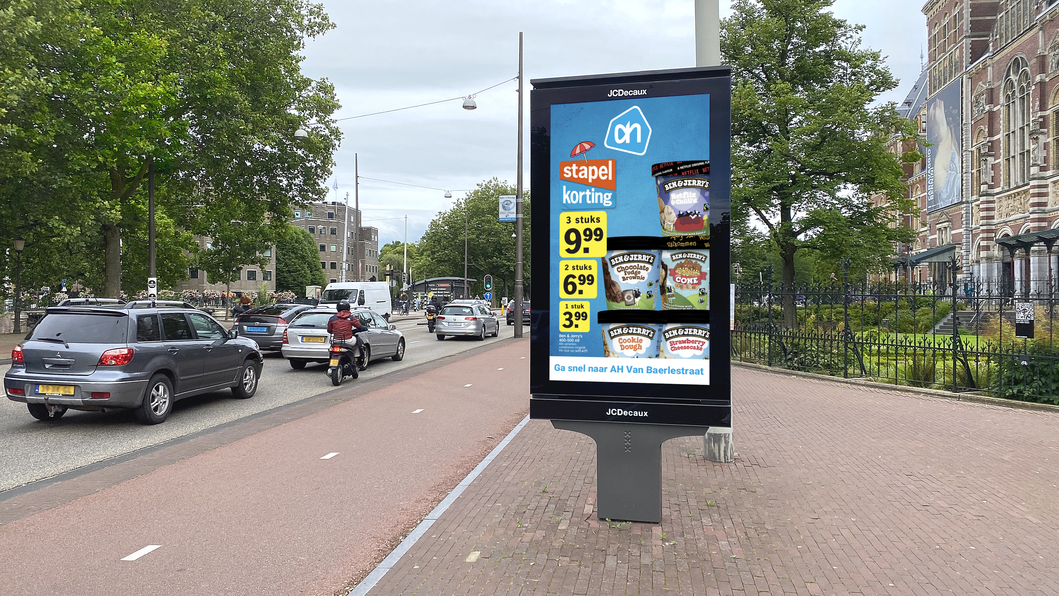 AH DOOH Zomercampagne Stapelkorting uiting Ben & Jerrys